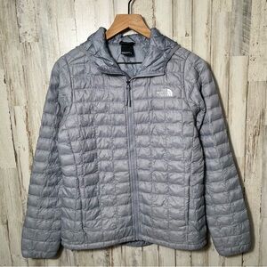 The North‎ Face Women's Gray Blue Puffer Zip Jacket Womens Size Small